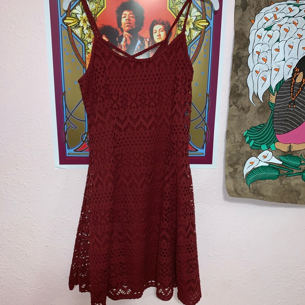 Maroon summer dress